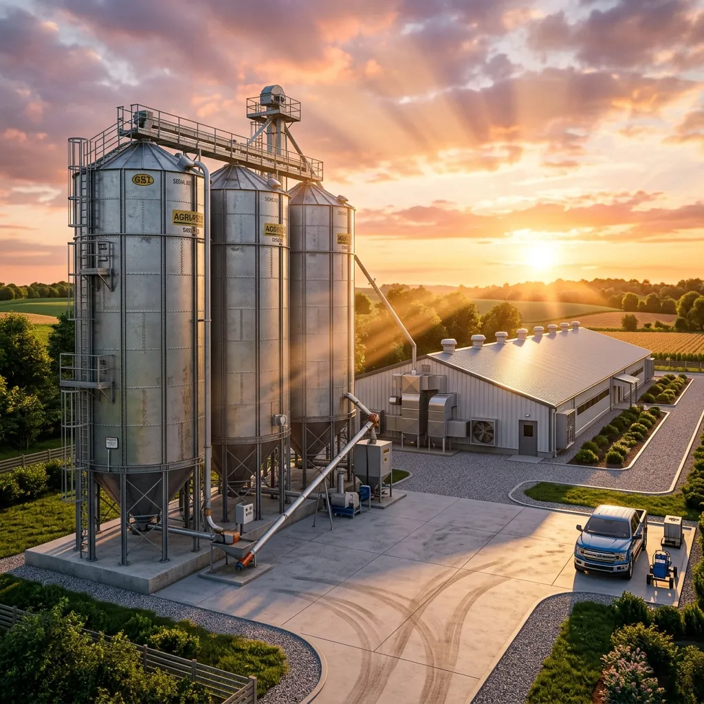 Silos de alimento con sensores de peso